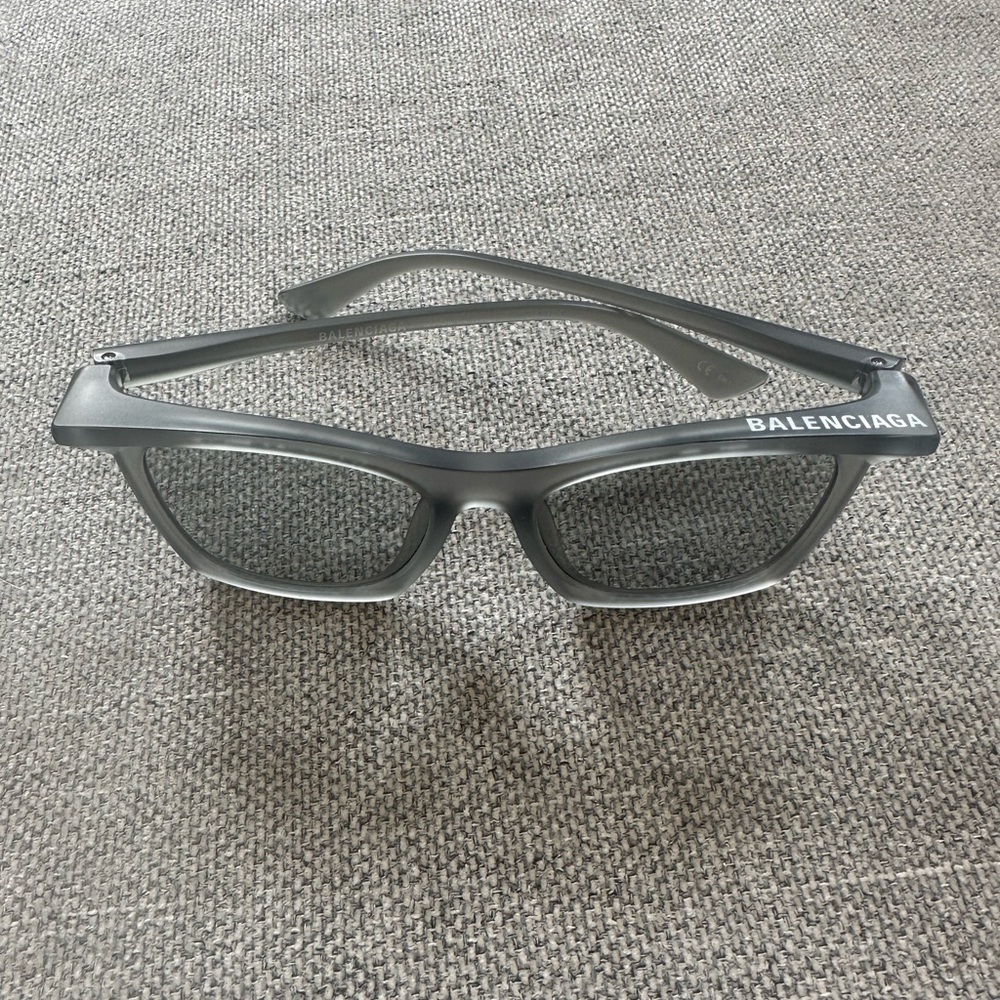 BALENCIAGA Extreme BB0099S Sunglasses Women's Grey Square Shape